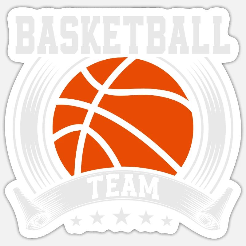 Joueurs de basket-ball Sticker taille S (10 x 10 cm)