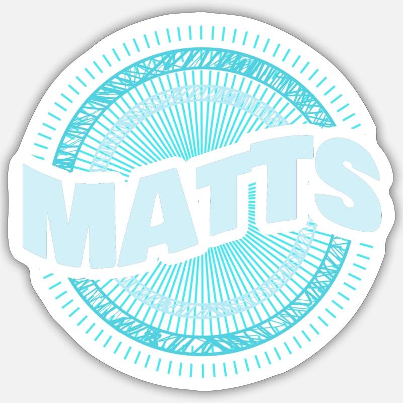 L’idée cadeau de Matt - Sticker taille S (10 x 10 cm) - blanc mat