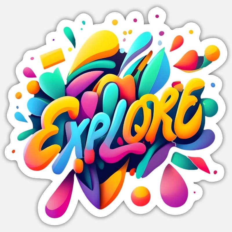 Entdecken Sie Splash Sticker Größe S (10 x 10 cm)