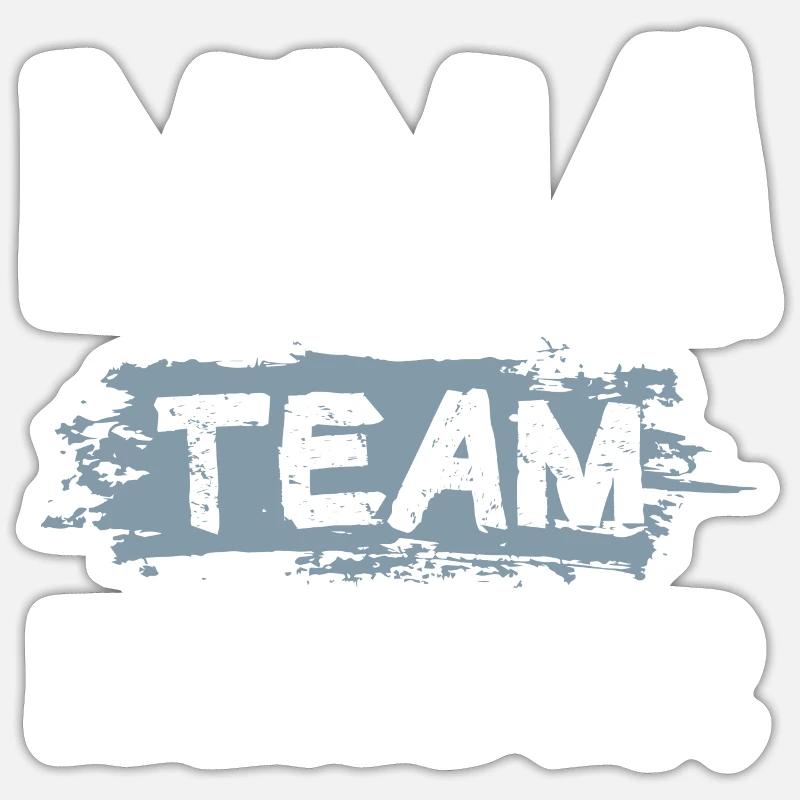 L’équipe MMA - Sticker taille S (10 x 10 cm) - blanc mat