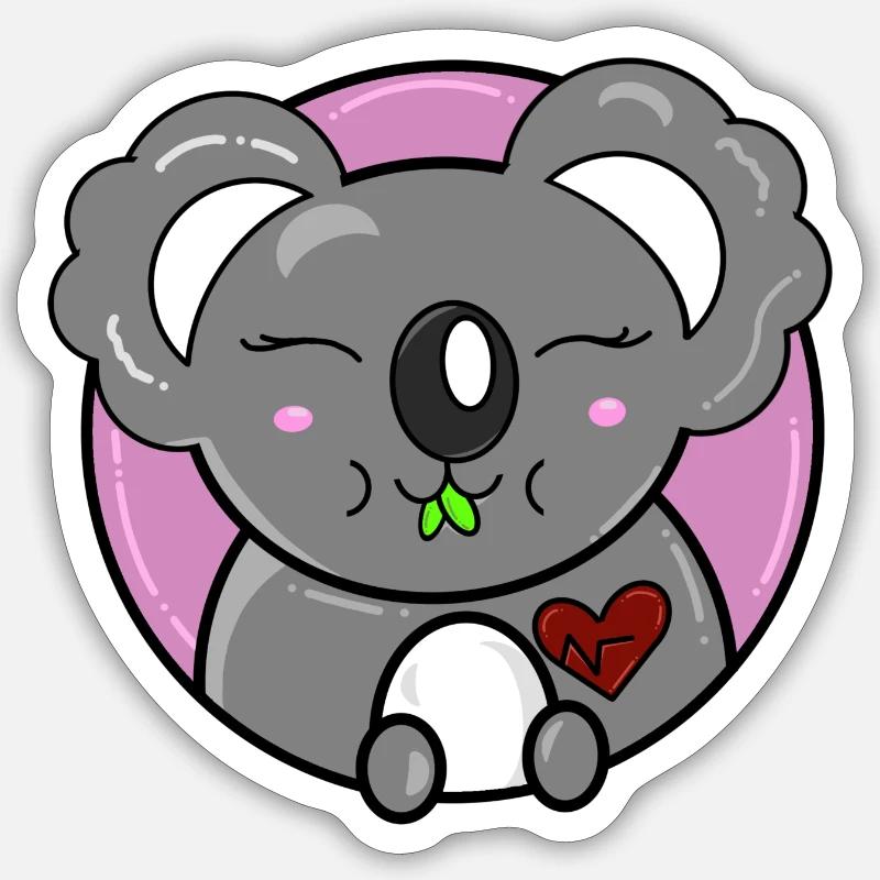 Koala - Sticker size S (10 x 10 cm) - white matte
