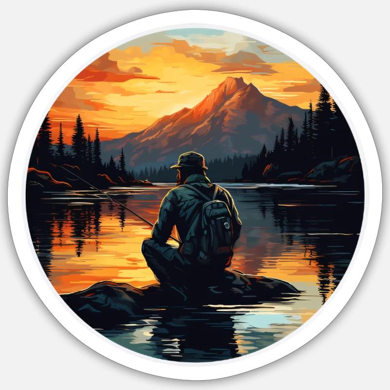 Édition Pêcheur Sticker taille S (10 x 10 cm)