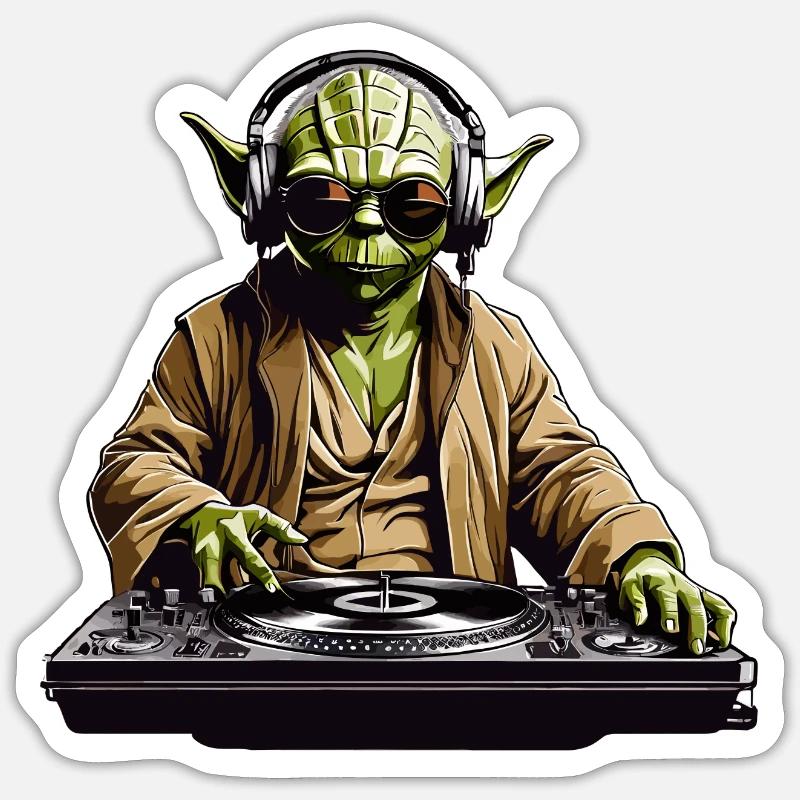 DJ Yo-da Sticker Größe S (10 x 10 cm)