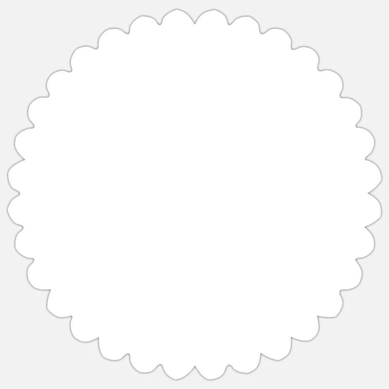 Bicycle chain - Sticker size S (10 x 10 cm) - white matte