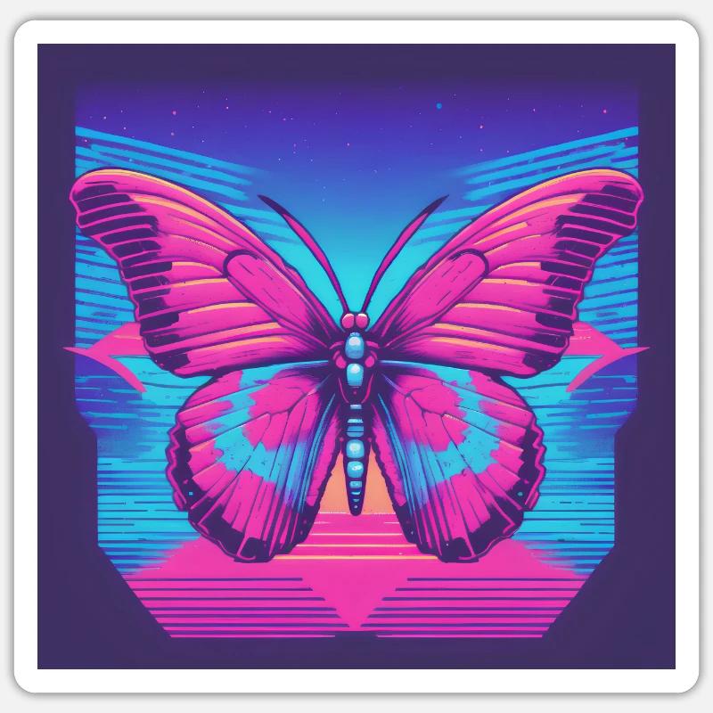Papillon Sticker taille S (10 x 10 cm)