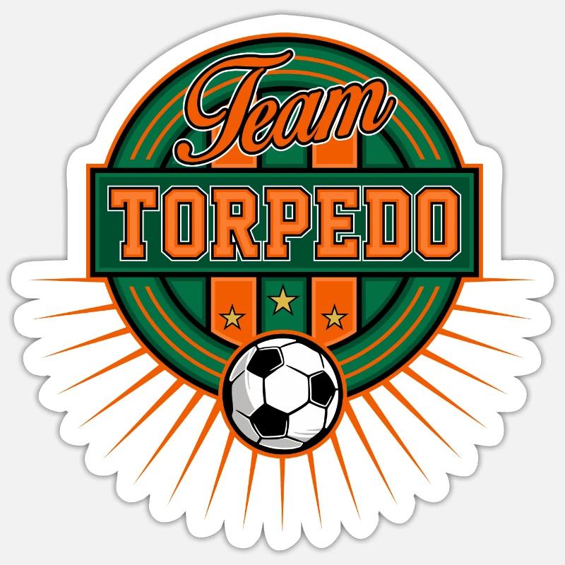 Fussball Logo - Sticker Größe S (10 x 10 cm) - Mattweiß