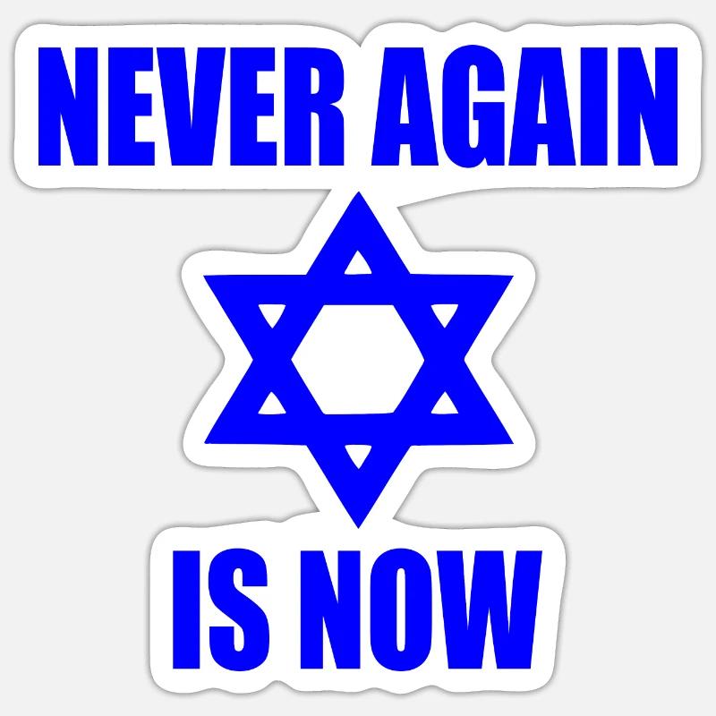 Never again is now Sticker taille S (10 x 10 cm)