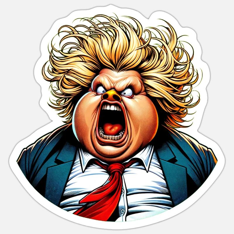 Wutbürger | Wird man wohl noch sagen dürfen - Sticker Größe S (10 x 10 cm) - Mattweiß