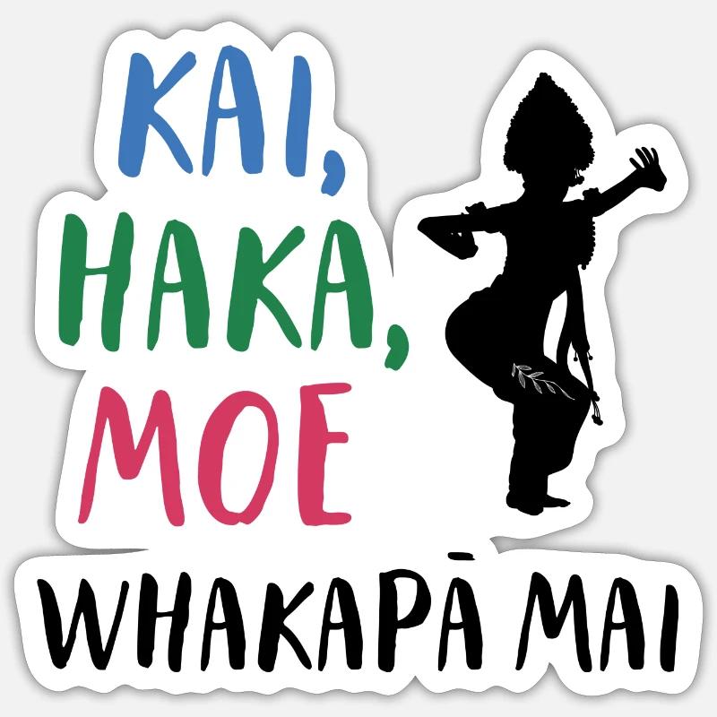 KAI, HAKA, MOE (MANGER, DANSER, DORMIR, RÉPÉTER) Sticker taille S (10 x 10 cm)