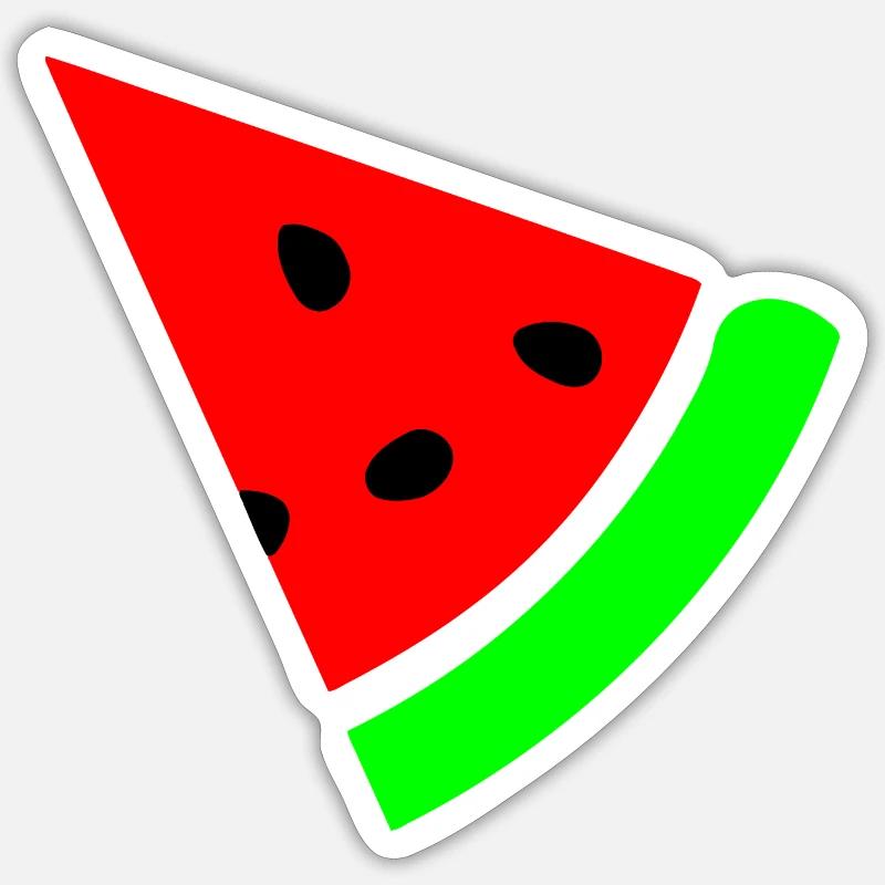 Watermelon - Sticker size S (10 x 10 cm) - white matte