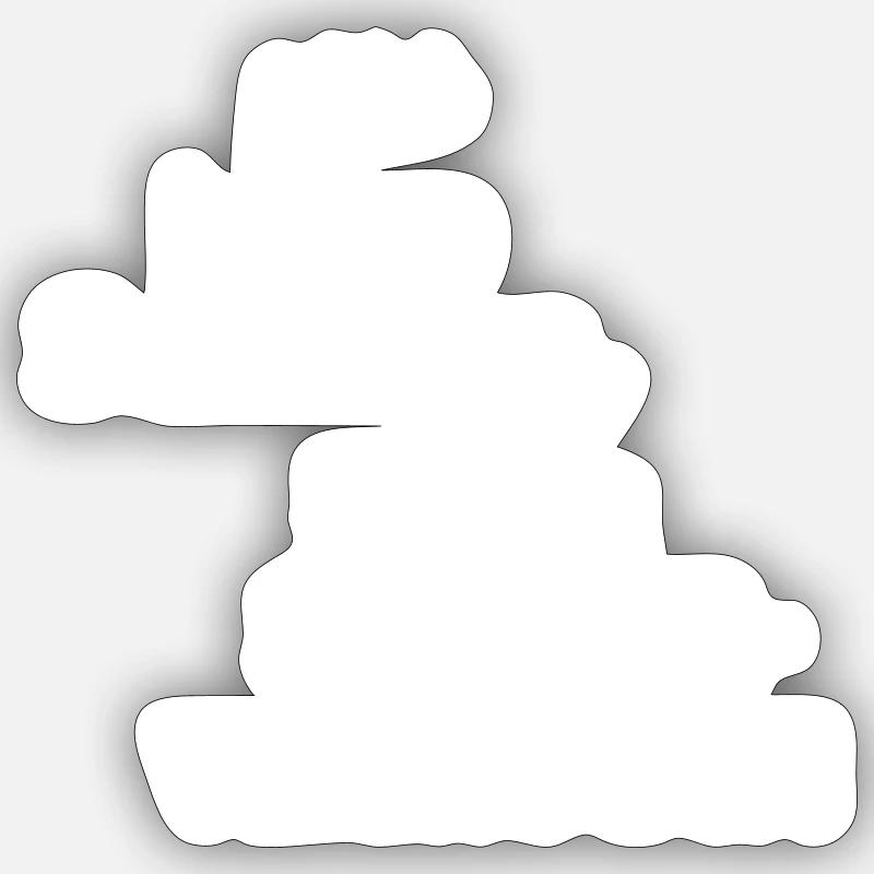 Sondervermögen - Sticker Größe S (10 x 10 cm) - Mattweiß