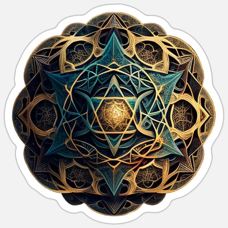 Ray Mandala Sticker size S (10 x 10 cm)