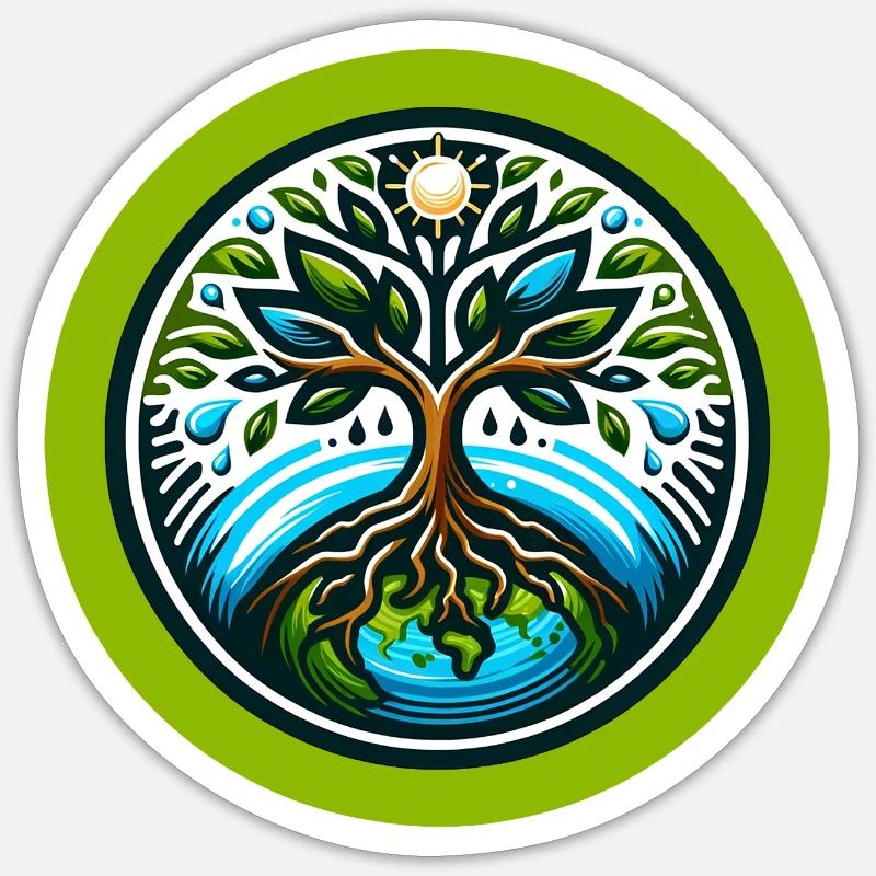 Baum des Lebens Sticker Größe S (10 x 10 cm)