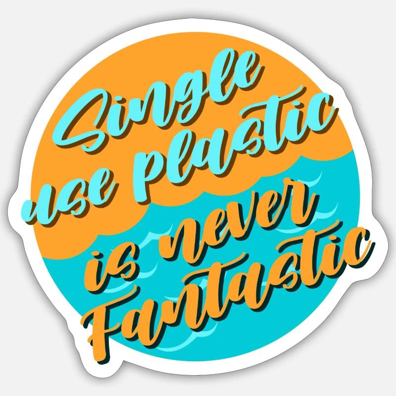 Avoid plastic Sticker size S (10 x 10 cm)