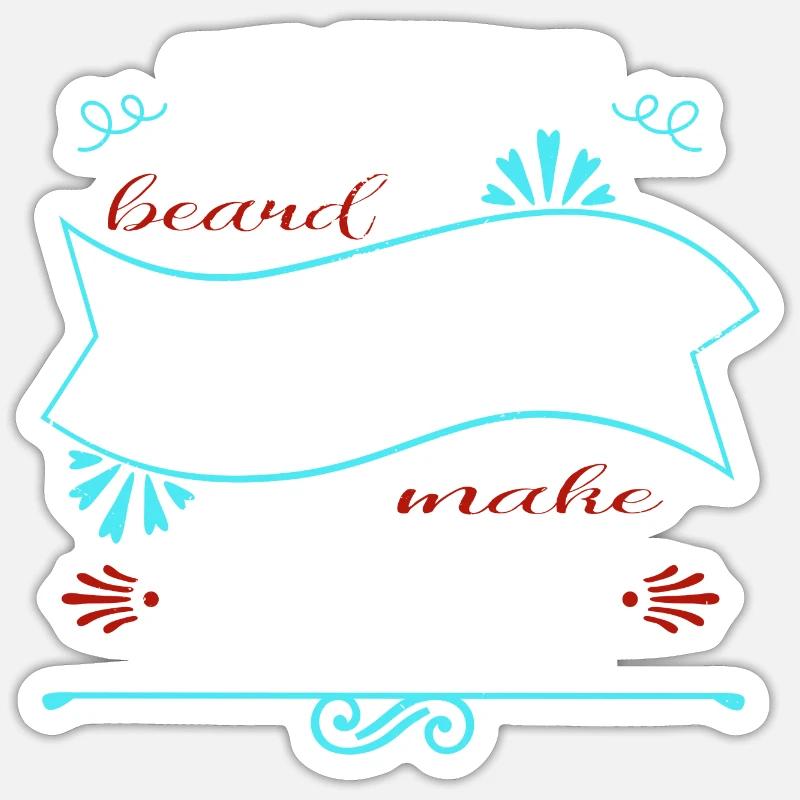 Geek Chubby Chaser Beard Length Sticker size S (10 x 10 cm)