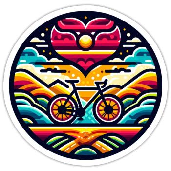 J’adore mon vélo, tous les cyclistes diraient - Sticker taille S (10 x 10 cm) - blanc mat - Devant