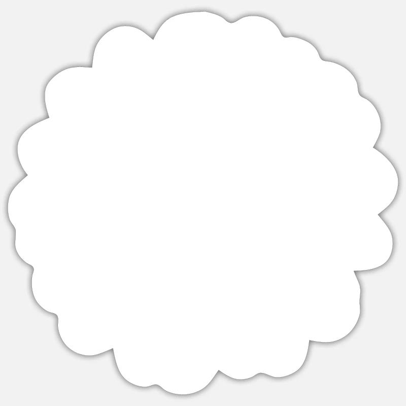 Fleur Blanche Fleurs Blanches Fleurs Blanches Fleurs Blanches - Sticker taille S (10 x 10 cm) - blanc mat