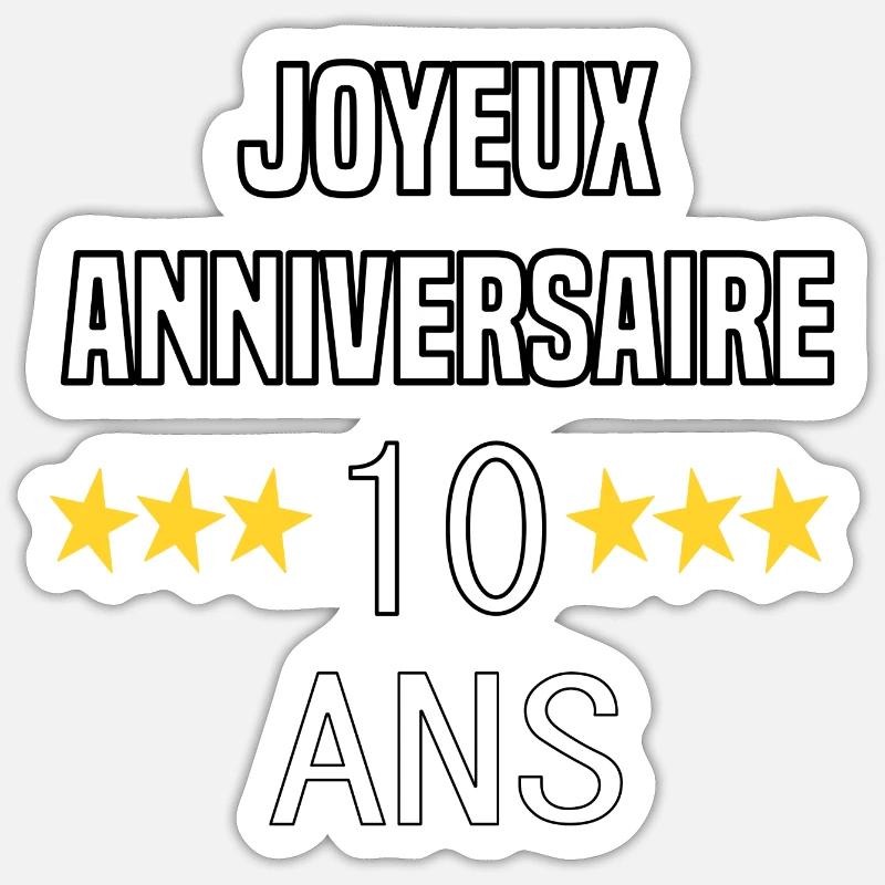 Sticker taille S (10 x 10 cm) - 