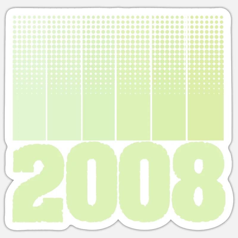 2008 Sticker Größe S (10 x 10 cm)