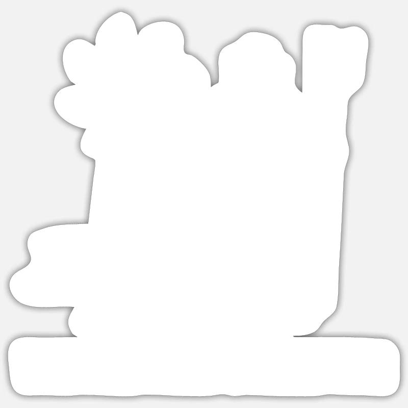 Widerstandkämpfer Bauernproteste Demonstration - Sticker Größe S (10 x 10 cm) - Mattweiß