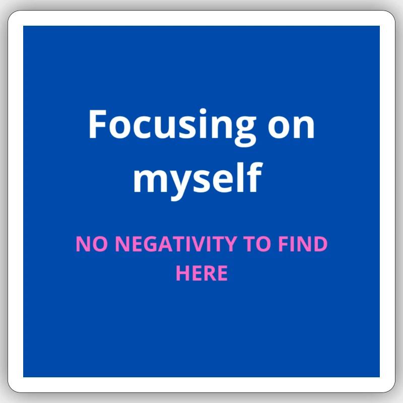 Focusing on myself Sticker size S (10 x 10 cm)