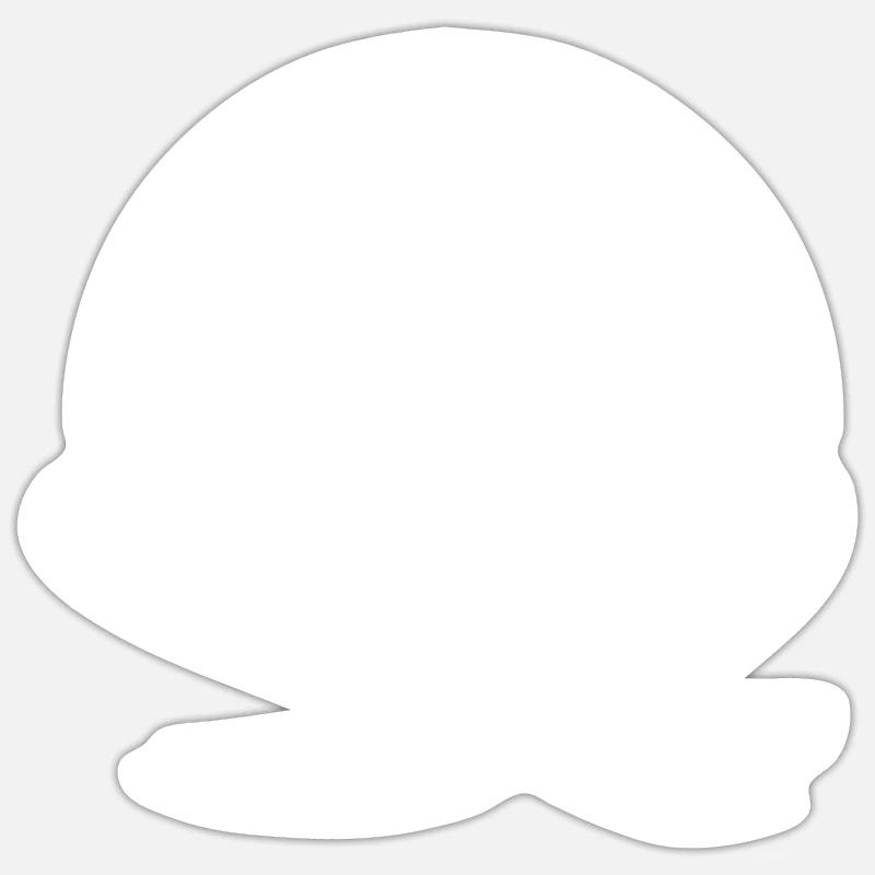 Ski - Sticker size S (10 x 10 cm) - white matte