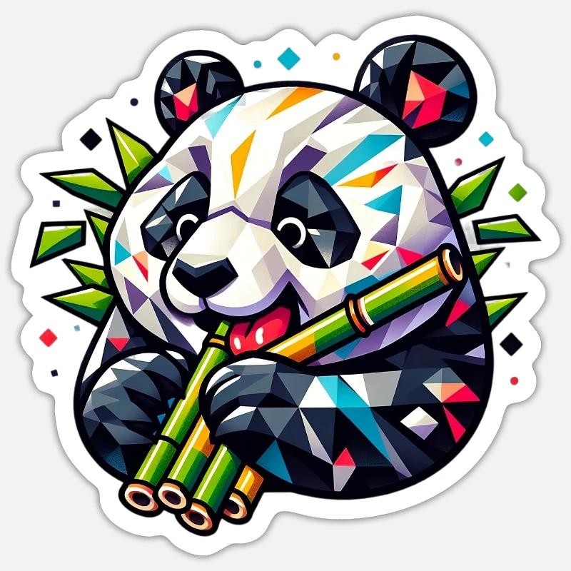 Panda - Sticker size S (10 x 10 cm) - white matte