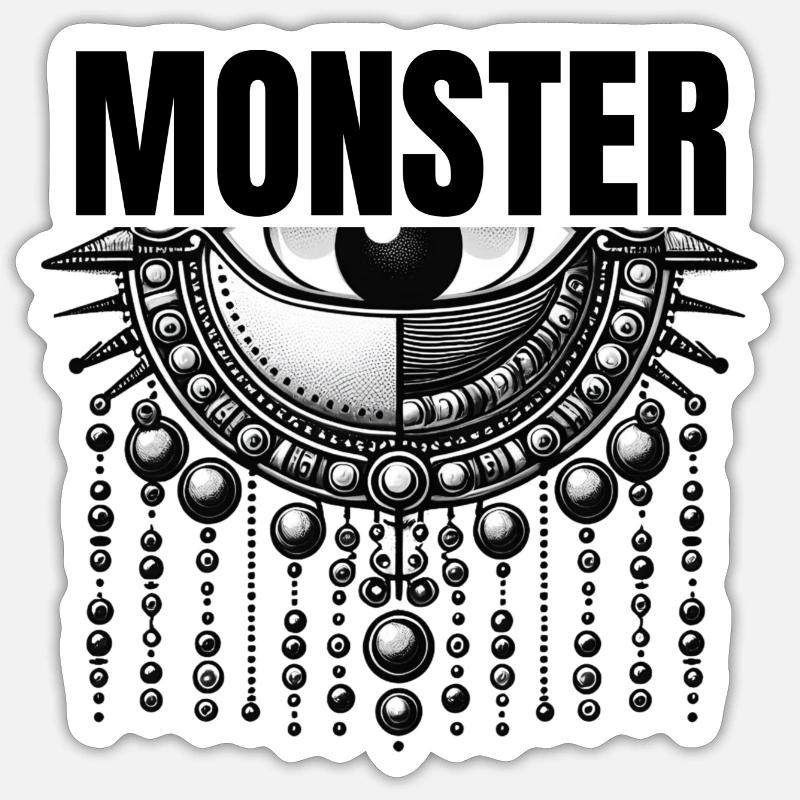 Monster Mode Sticker Größe S (10 x 10 cm)