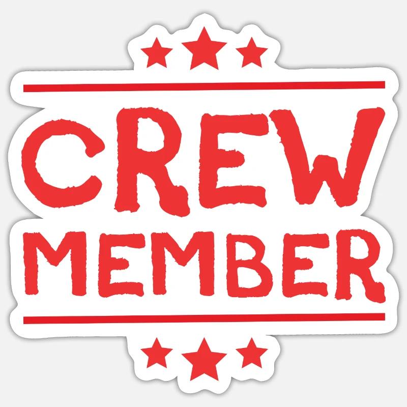 Crew Member Sticker size S (10 x 10 cm)