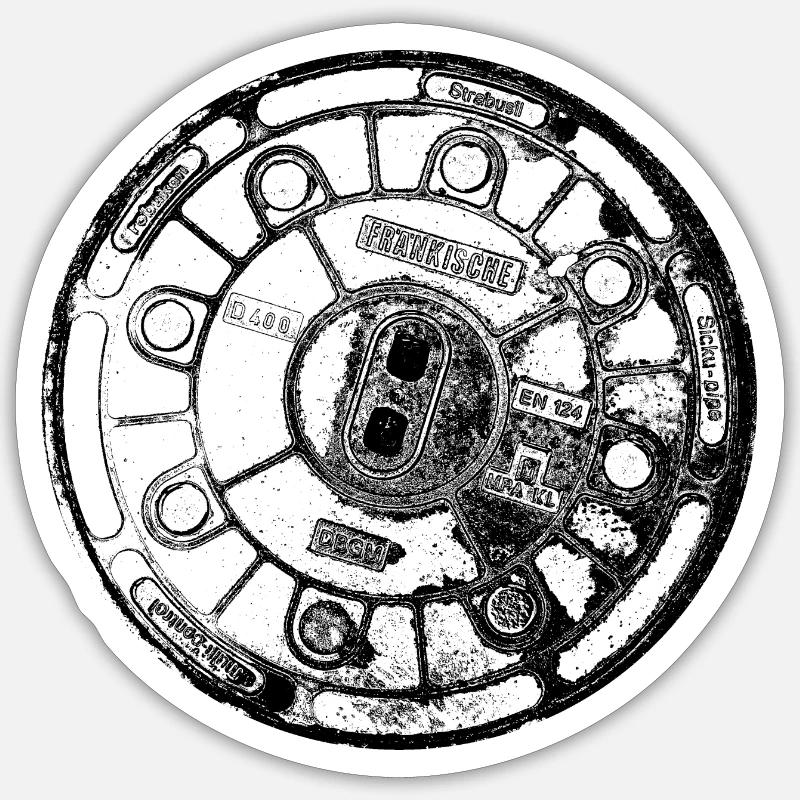 Fränkische DBGU - Sticker Größe S (10 x 10 cm) - Mattweiß
