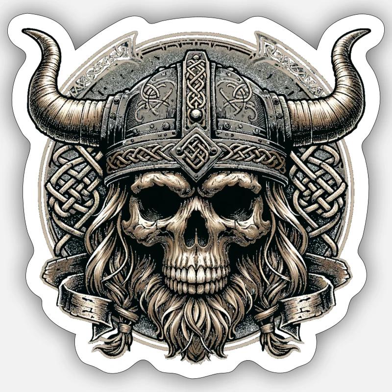 Celtic Warrior's Rest Sticker size S (10 x 10 cm)