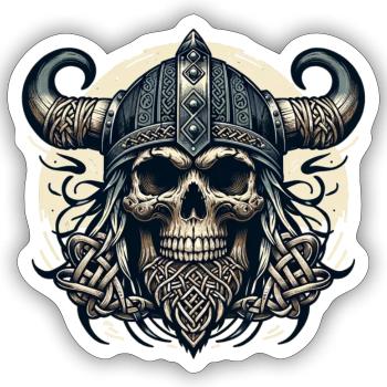 Nordisches Vermächtnis Ewig - Sticker Größe S (10 x 10 cm) - Mattweiß - Vorne