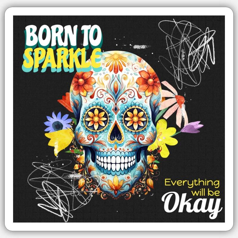 Source: Skull Okay Sticker size S (10 x 10 cm)