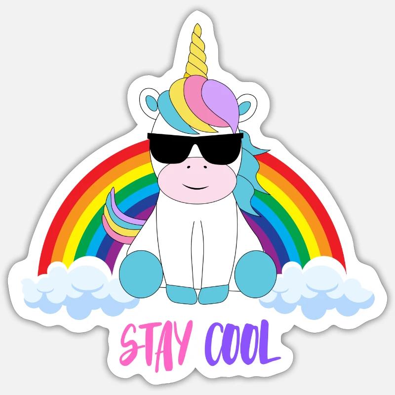Stay Cool - Sticker size S (10 x 10 cm) - white matte