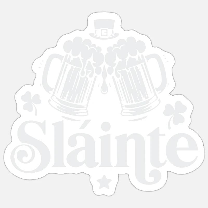Slainte - Sticker size S (10 x 10 cm) - white matte