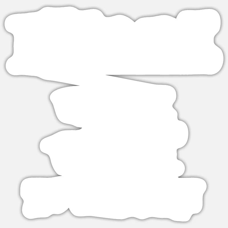 Pierre - Sticker Größe S (10 x 10 cm) - Mattweiß