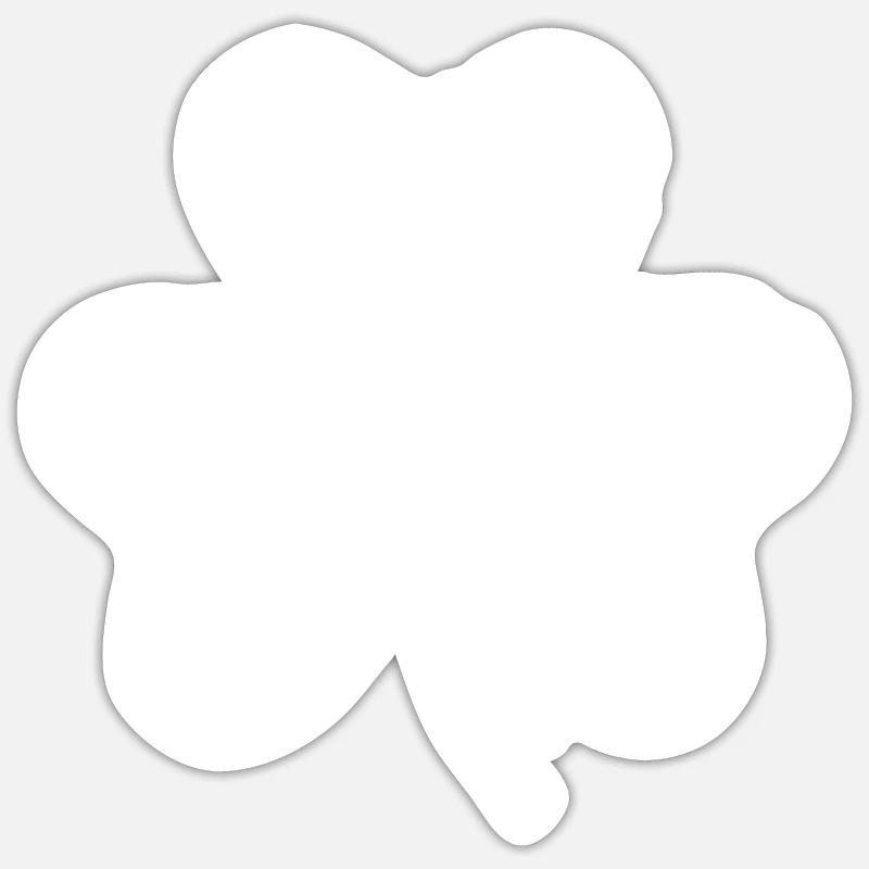 Shamrock - Sticker size S (10 x 10 cm) - white matte