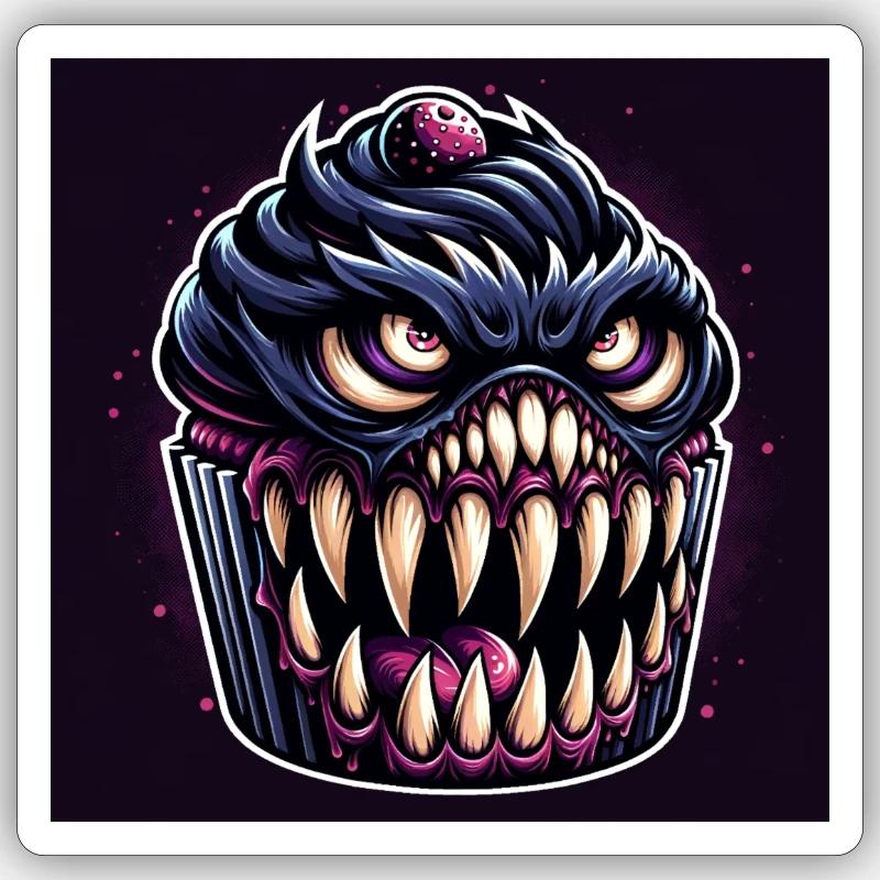 Angy Cupcake 2 Sticker taille S (10 x 10 cm)