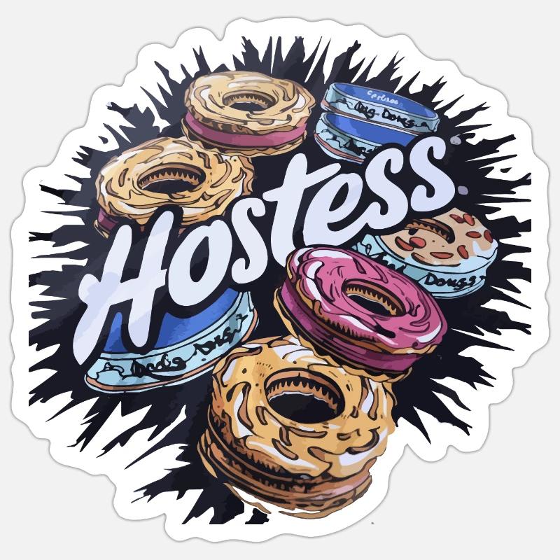 Hostess Cakes - Sticker size S (10 x 10 cm) - white matte