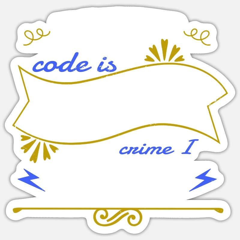 langage de programmation blague pc heureux drôle citation Sticker taille S (10 x 10 cm)