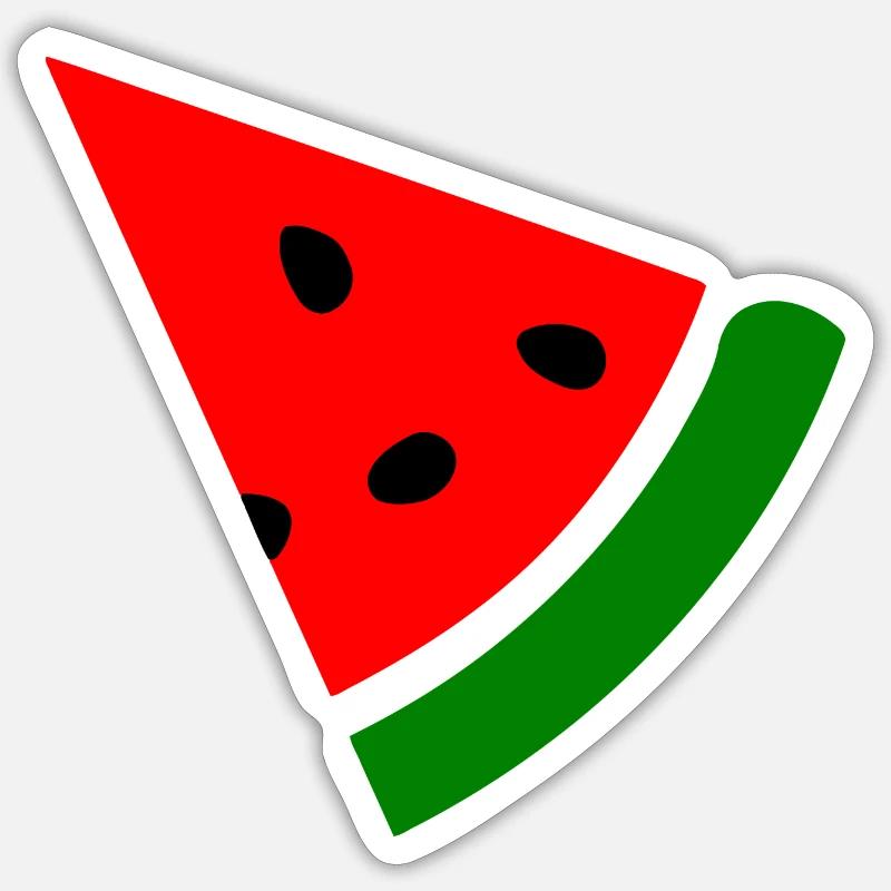 Watermelon Melon - Sticker size S (10 x 10 cm) - white matte