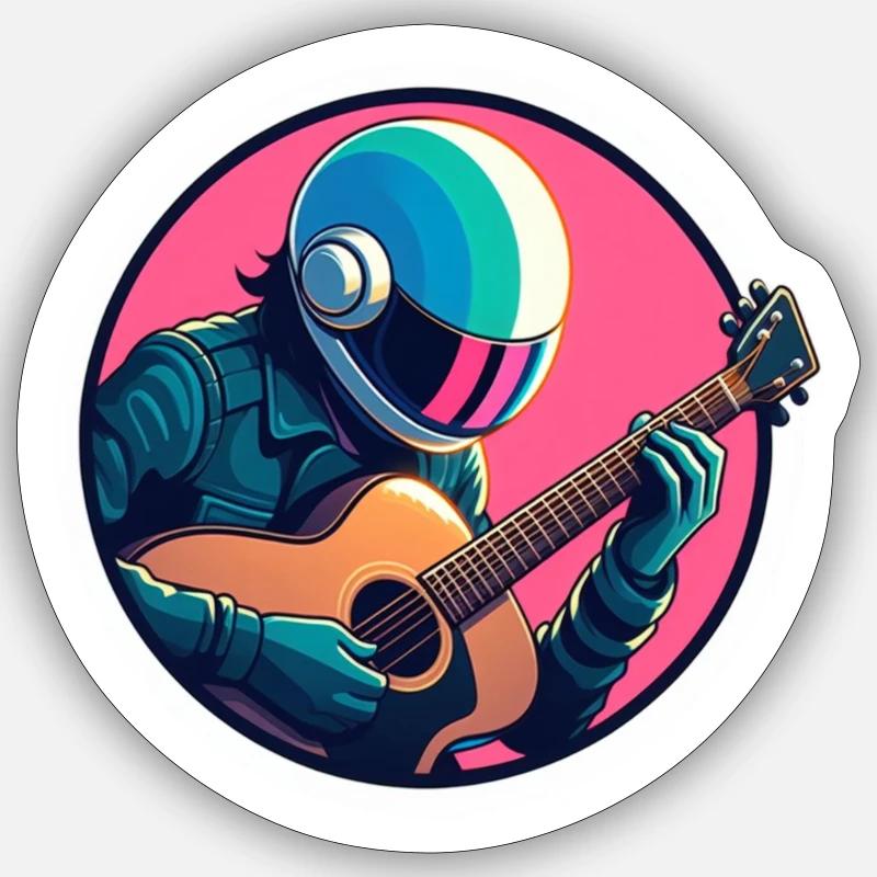 Strum Glow - Sticker taille S (10 x 10 cm) - blanc mat