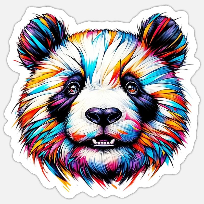 Panda - Sticker size S (10 x 10 cm) - white matte