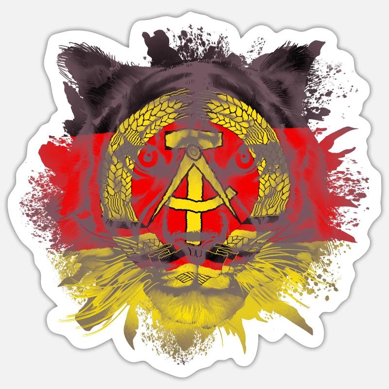 DDR Sticker Größe S (10 x 10 cm)