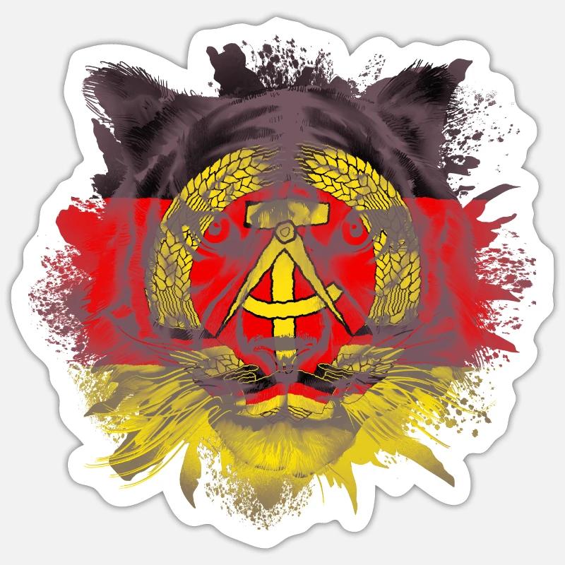 East Germany Sticker size S (10 x 10 cm)