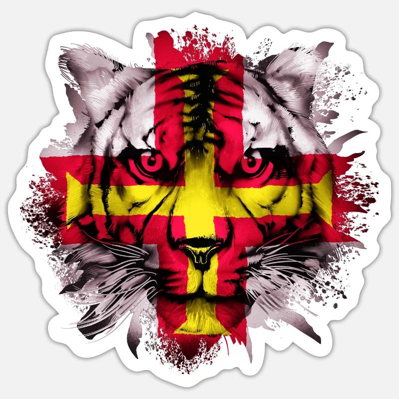 Guernsey - Sticker size S (10 x 10 cm) - white matte