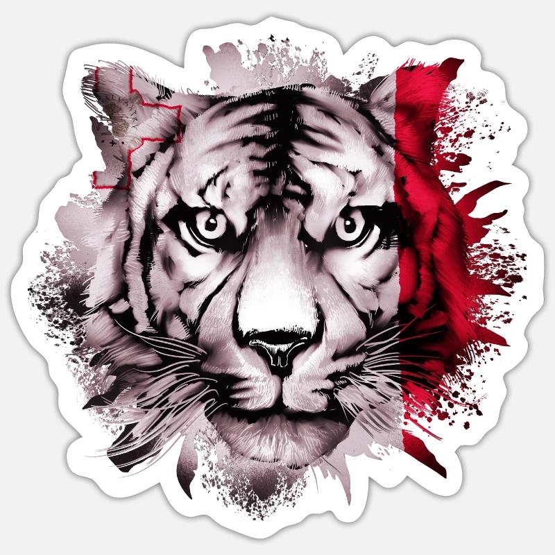 Malta - Sticker size S (10 x 10 cm) - white matte