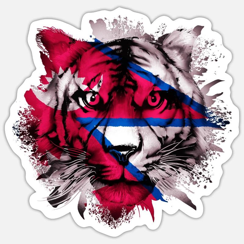 Nepal - Sticker Größe S (10 x 10 cm) - Mattweiß