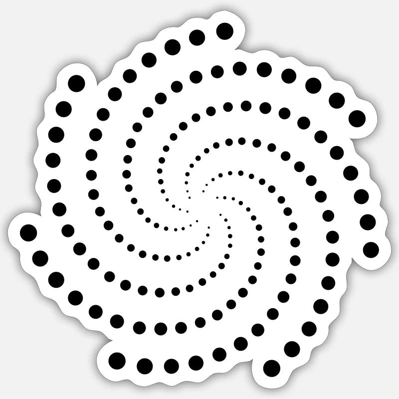 Tourbillon de points Sticker taille S (10 x 10 cm)