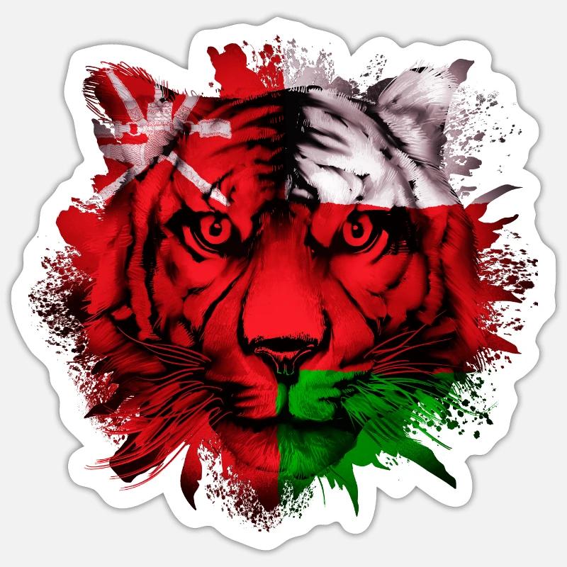 Oman - Sticker size S (10 x 10 cm) - white matte